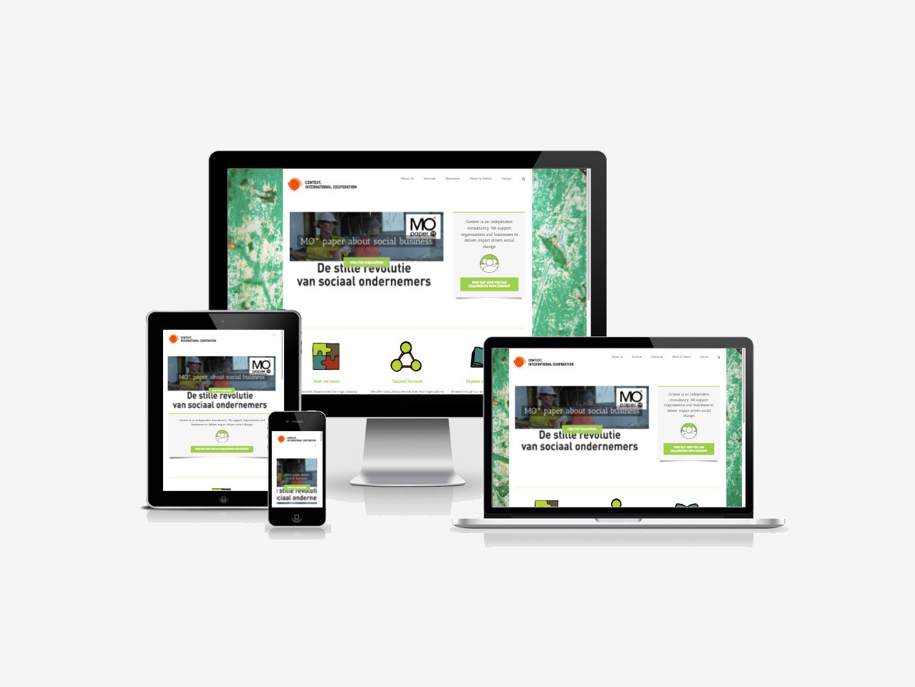 Webdesign voor consultancy in social change